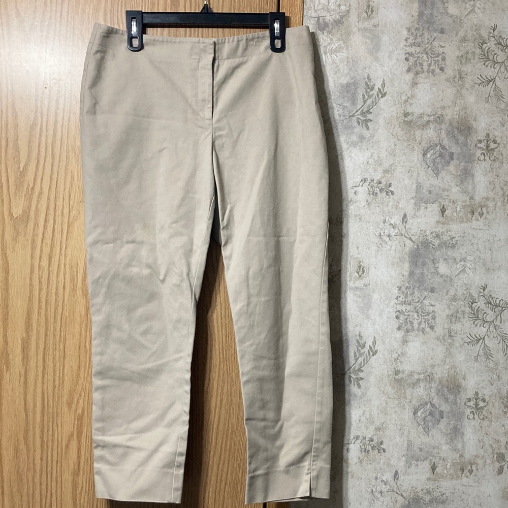 Chico's Women’s Beige Trousers Size 2 US Size 12